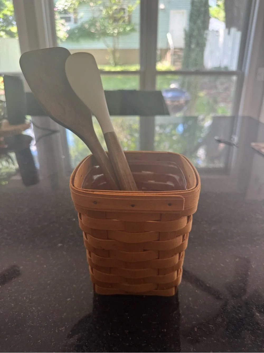 Longaberger Spoon Basket with Plastic Liner -2000
